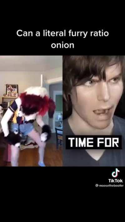 The furry won, hands down