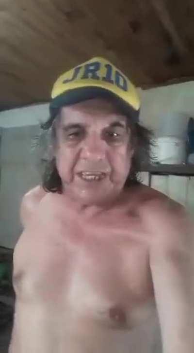 Peronista enojado con Macri muestra lo que come