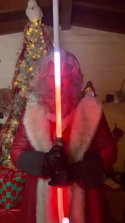 Candy cane lightsaber
