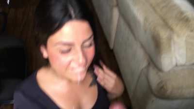 She finishes him off so greedily