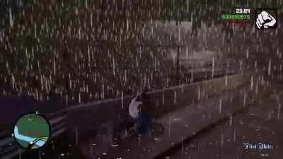 Remastered Rain in GTA Trilogy