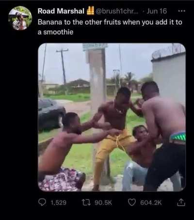 Fruit smoothie = banana smoothie