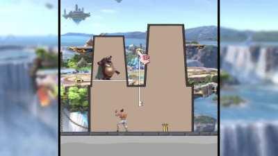 Smash Bros Ultimate but as an annoying mobile ad