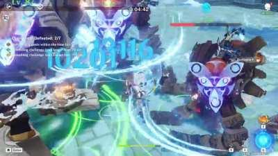 97% crit rate, c6 childe solo!