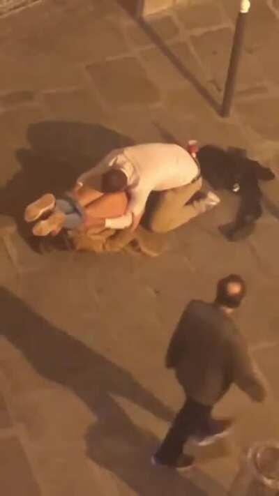 Seriously you people had to do it middle of a street, right?