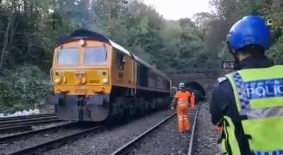 Another view from the Salisbury crash site showing the wheel slip