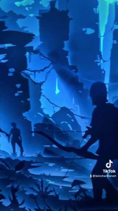 ‘The last of us’ Lightboxes made from layers of paper