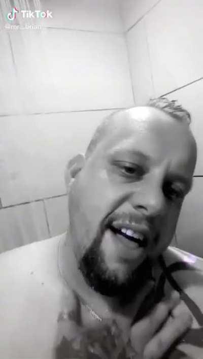 You heard him. Just 20 minutes, then he's finished filming his shower TikTok