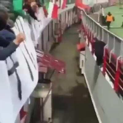 A normal football match in Moscow