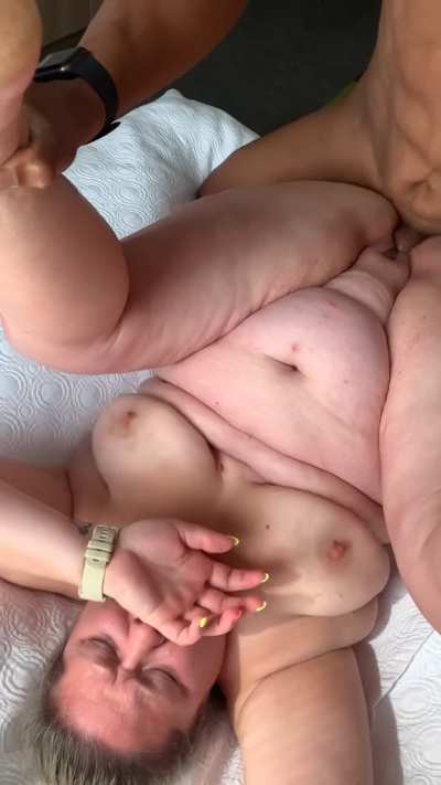 Squishing in the hotel room with hubby coaching and filming 