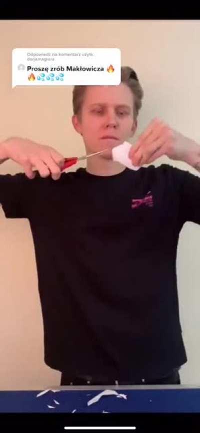 All I can do is cut the paper like a 3yo