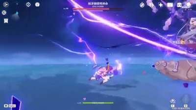 How did you convince the Shogun to shoot this video with you? [OC: 莫娜摸鱼专用 from bilibili]