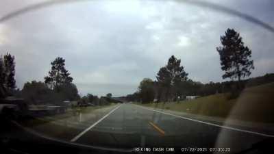 Lady nearly hit me. Had plenty of time to react, too.