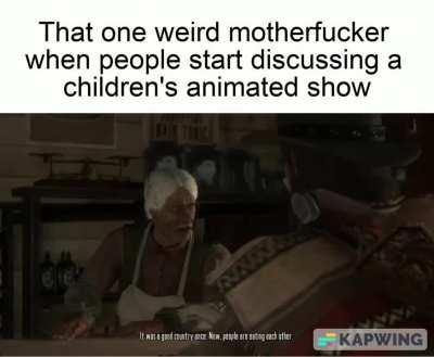 It's Genuinly worrisome the amount of times i have seen a cartoon review devolve into a hateful rant