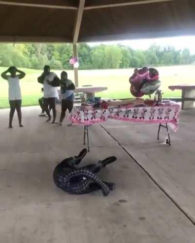 Spidey doing goofy stuff until he actually tries to be Spidey and goes for a toss (pun intended) and knocks himself out.