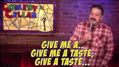 Comedian gets an answer he wasn't ready for