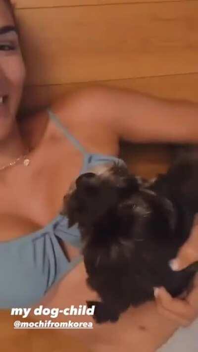 Cathy in a bikini top 🔥😍