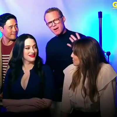 Kat catches Elizabeth Olsen staring | GMA Interview 2019