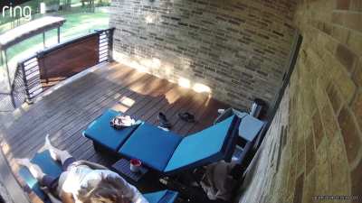 Too bad our camera only caught a glimpse of the naughty fun we had outside this morning 🤭