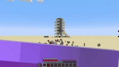 I made an arrow launcher which can kill anyone within a 150+ block horizontal line. Even with full prot 4 netherite armor.