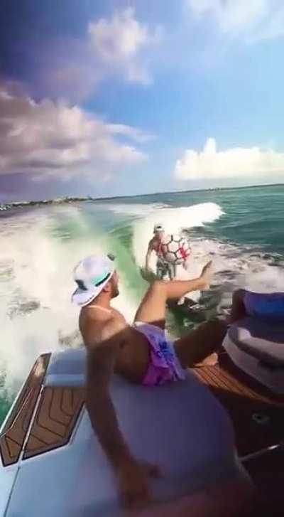 The guys are just having fun 