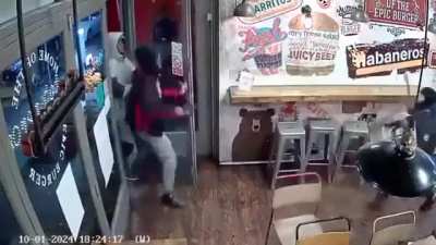 Knife fight in London