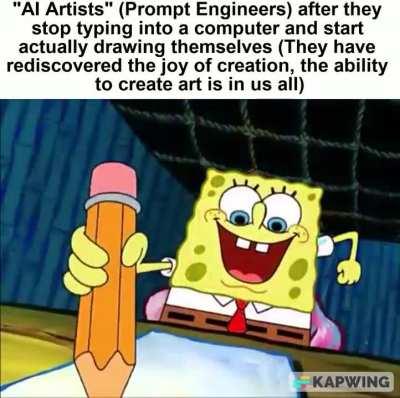 You should create art yourself, NOW