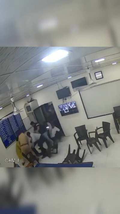 CCTV : Kalyan bjp mla fired 6 shots at shindesena leader in police station | bjp's jungleraaj in MH