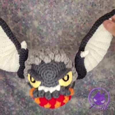 Bazelguese Chibi Plush that I made (new version with improved wings and face!)