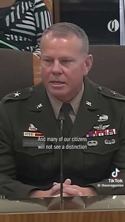 Remember that the National Guard is on the side of Oregonians. They have stated they will protect our citizens.