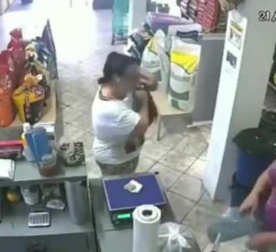 Lmao, she's walking out like, 