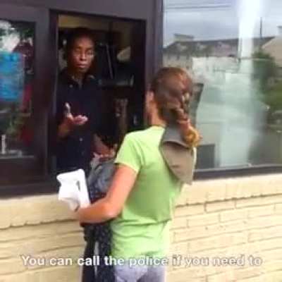 Woman with a car gets confronted for begging... and this is what she's driving