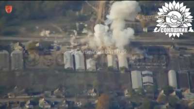 The 114th Tactical Aviation Brigade dropping GBU-39 Small Diameter Bombs on a Russian command post on the left bank of the Kherson region