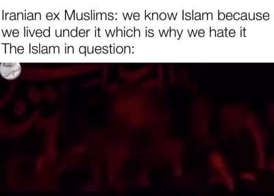 As an ex Muslim If you’re Iranian please don’t call yourself an ex Muslim and act like you’re an expert on Islam 🙏🙏🙏