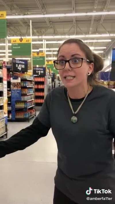 Underage girl gets cat-called in Walmart.