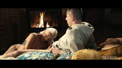 Pulling off His Pants Then Playing with His Balls - Veronica Leal