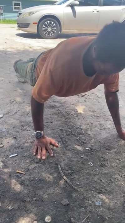 Those pushups almost took his life