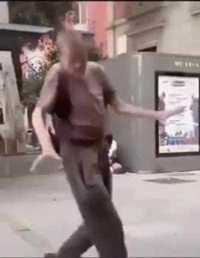 He moves with the grace of a water nymph.