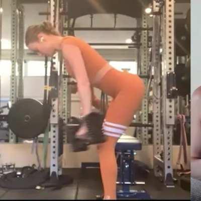 Brie Larson always teases during workout