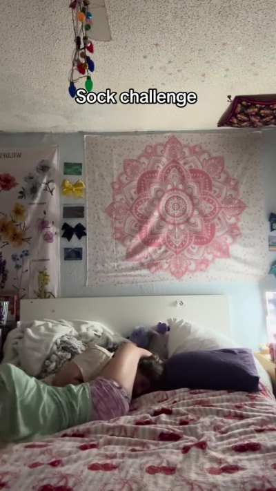 Sock Wrestling turns into Headscissor Session