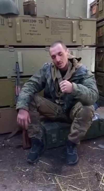 A drunken Russian soldier telling his family and friends that everything is fine.