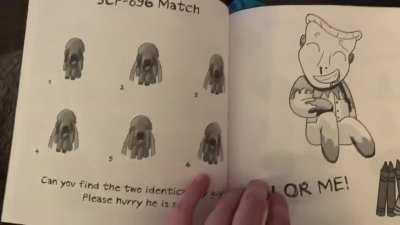 I made an SCP Activity book 4 Kidz