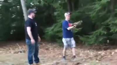 Breaking a stick