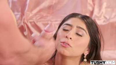 Cum On Violet Myers Face After Anal Fuck