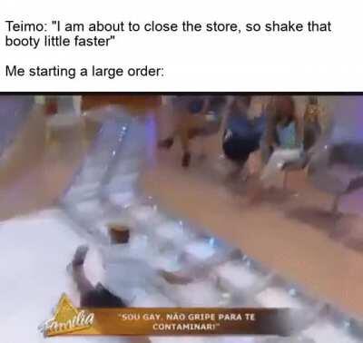 All the sausages and beer cases, and I'll be on my way