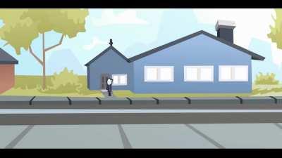 How Modeus greets the morning another animation practice