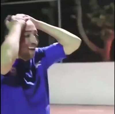 Time to leave the pitch after that