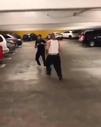 Fighting a guy that knows how to leg kick