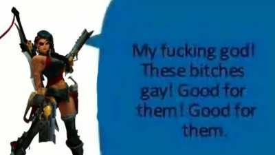 Samira spawning into the game seeing she's against Varus and Leona