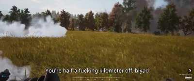 Emotional reaction to a bad artillery request